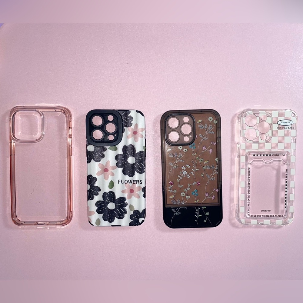 iPhone 14 Pro Max Cases bundle of 4 excellent condition for girlies